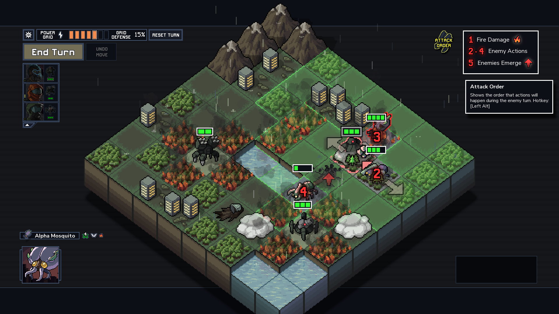 Into the Breach: Advanced Edition screen