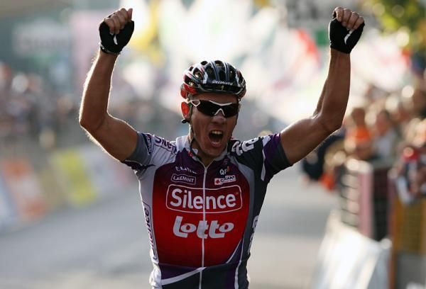 Philippe Gilbert (Silence-Lotto) wins the Giro di Lombardia.