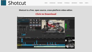 Website screenshot for Shotcut