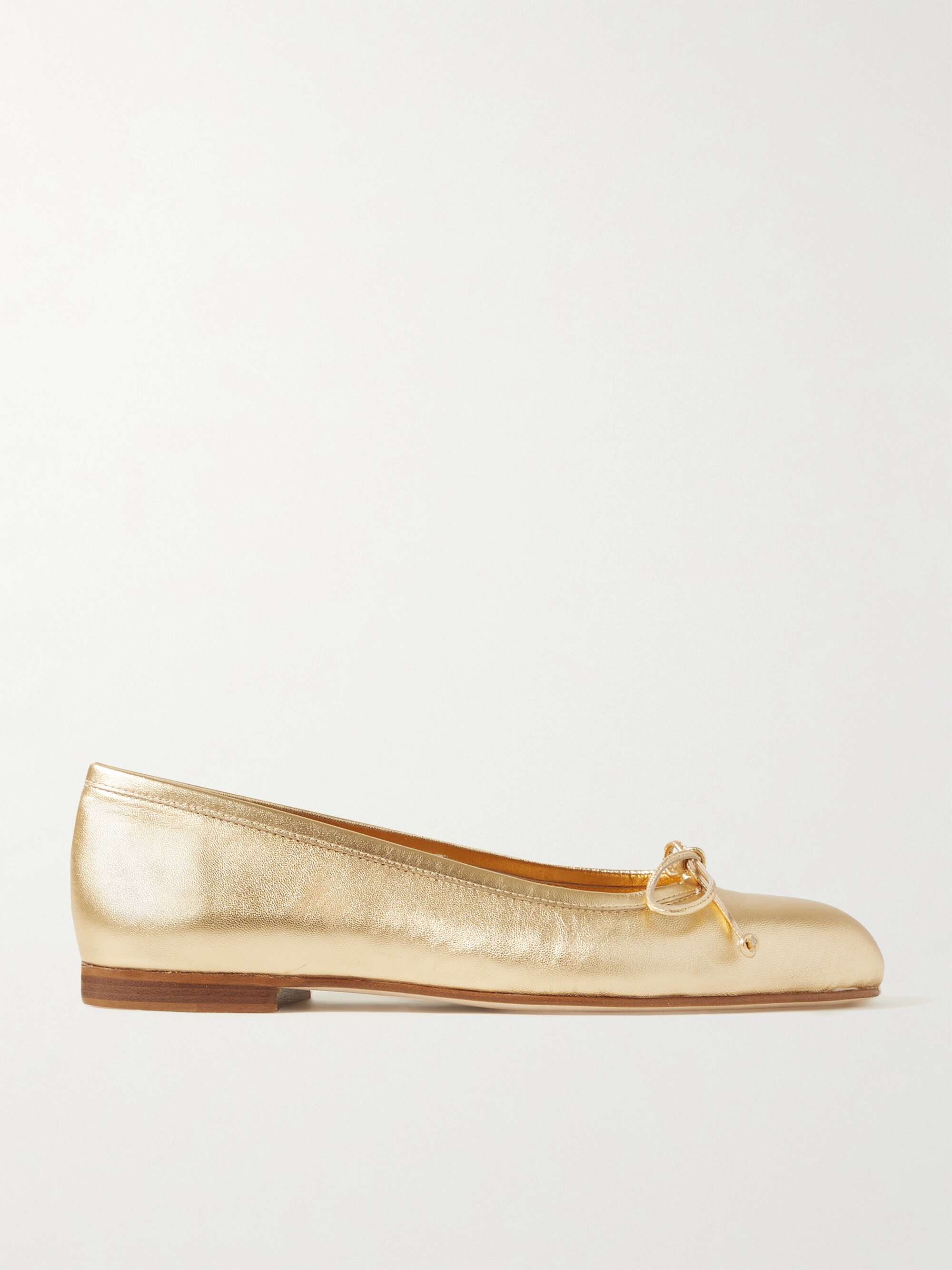 Veralli Metallic Leather Ballet Flats