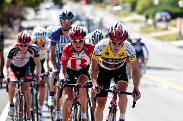 Levi Leipheimer (Radioshack) comes to the front as the break gets farther up the road.