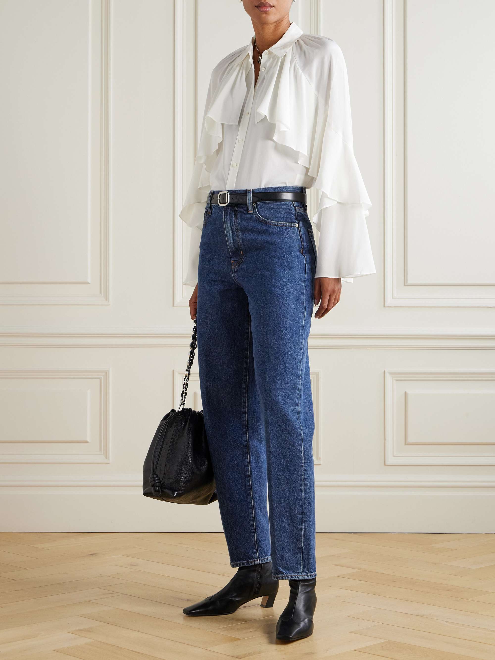 The Neat High-Rise Straight-Leg Jeans