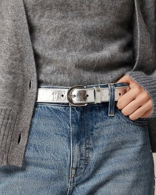 Classic Belt in Metallic Leather