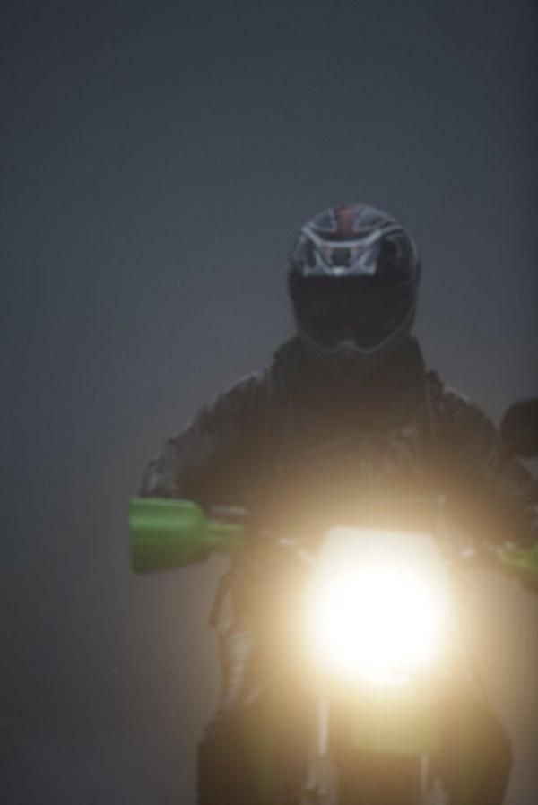 Matt Smith had a long day riding through some heavy splashes from Tropical Storm Isaac as he kept the leaders on track