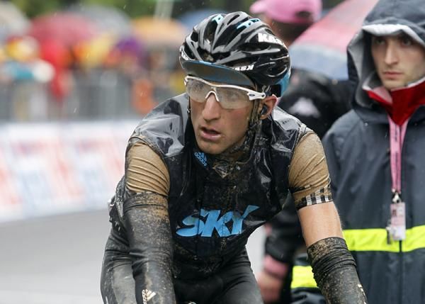 Morris Possoni (Team Sky) finishes the 222km stage.