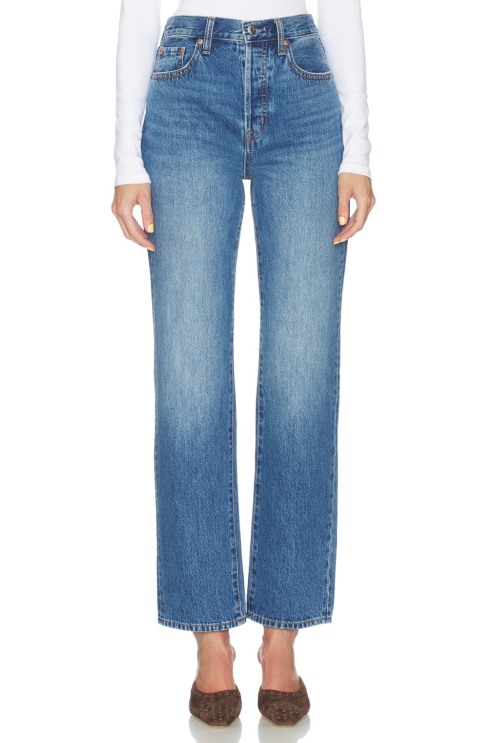 Cassie Super High Rise Straight Jeans