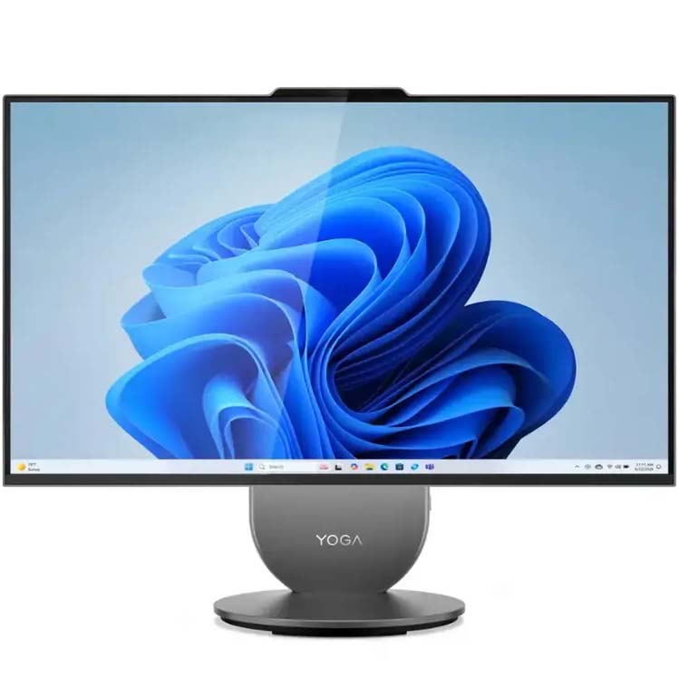 Lenovo Yoga AIO 27" on a white background. 