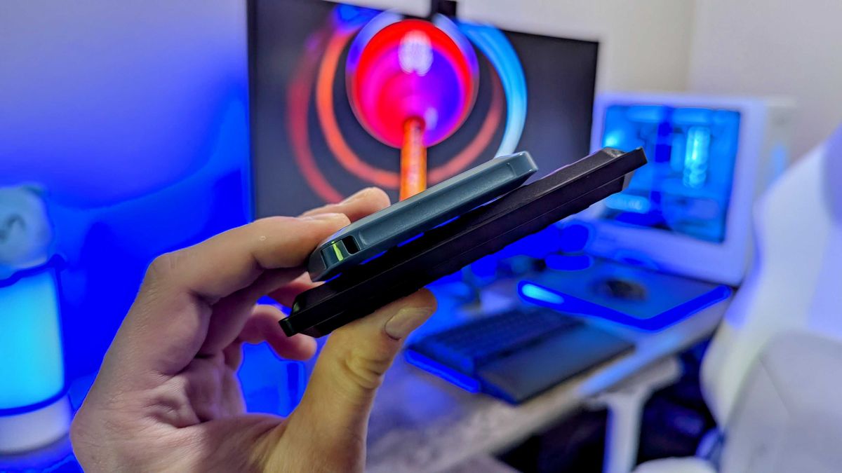 Image of the Crucial X10 Portable SSD.
