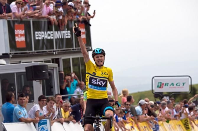 Chris Froome wins atop the Col du B&eacute;al.