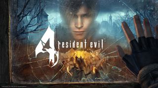 Leon ser ut over en horde med landsbyboere i «Resident Evil 4 VR»