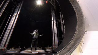 'Trends in Society' Z-2 Spacesuit in Vacuum Chamber