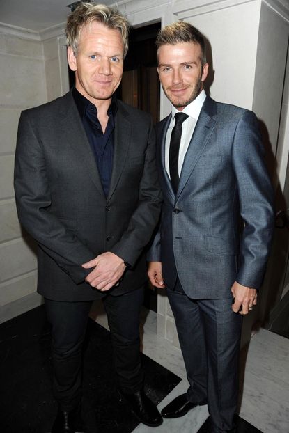 David Beckham and Gordon Ramsay 