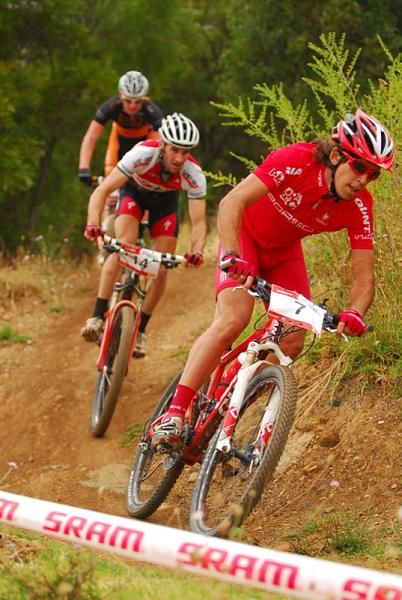 Lachlan Norris had Sid Taberlay and Daniel McConnell waiting to pounce for much of the race.