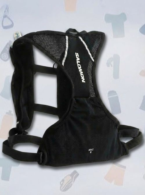 Salomon Agile 2 Running Hydration Pack With Flasks, Black