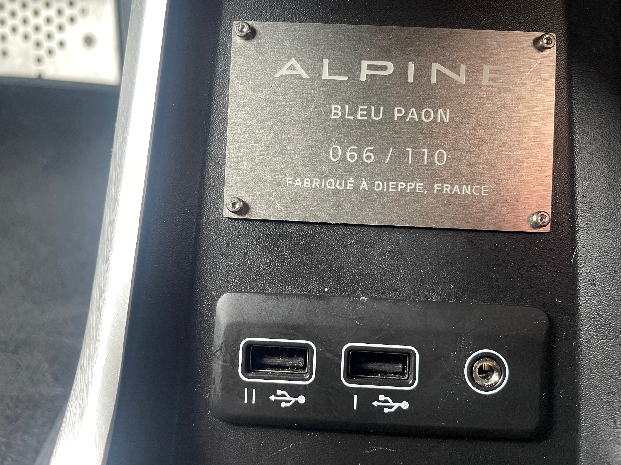 It's a bit more old school inside the A110