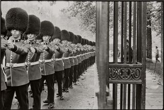 'Queen's guard marching' by Bruce Davidson, 1960.