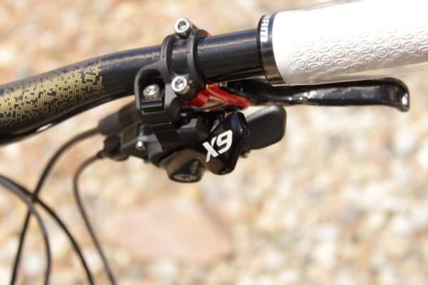 The new X9 10-speed shifter with Matchmaker brake and shifter clamp.