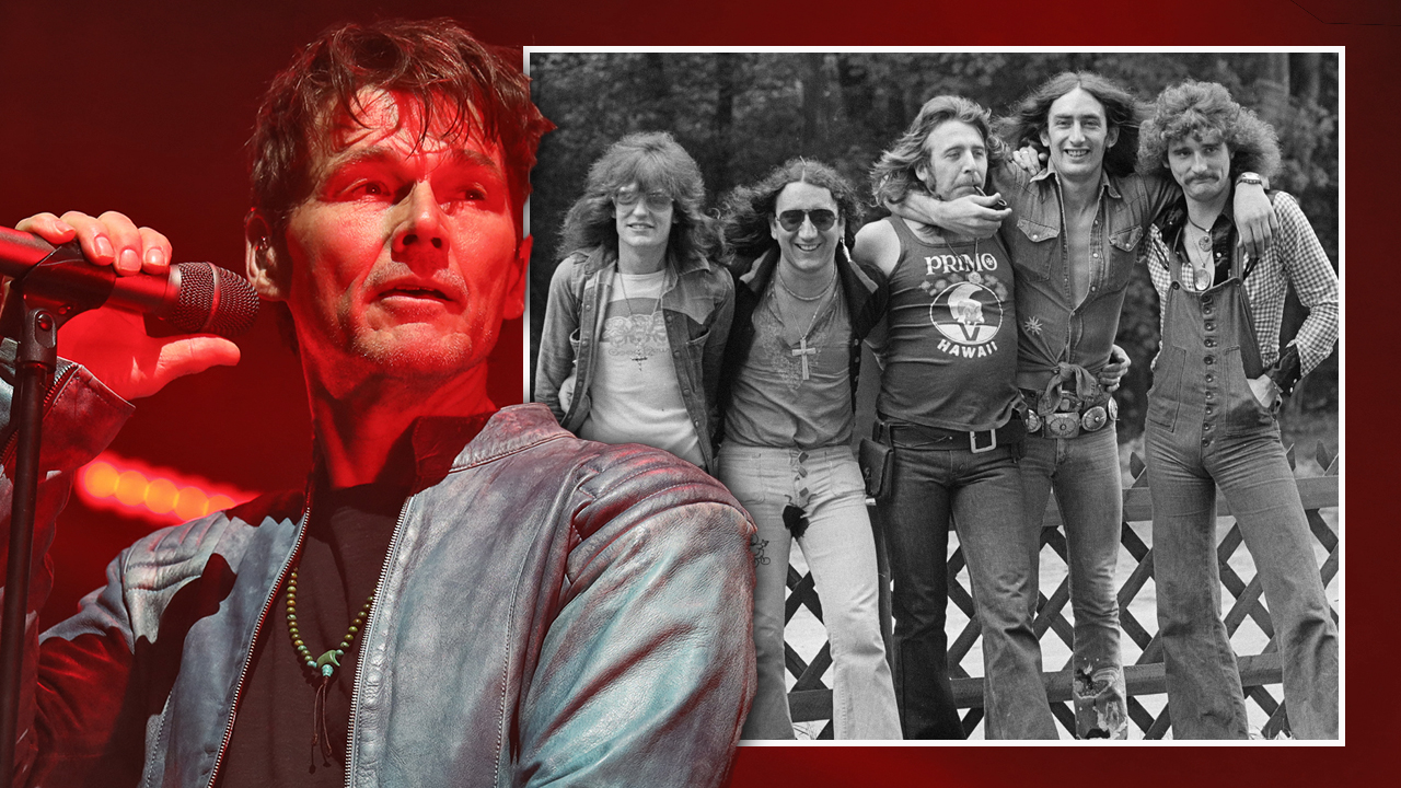 Morten Harket and, inset, Uriah Heep