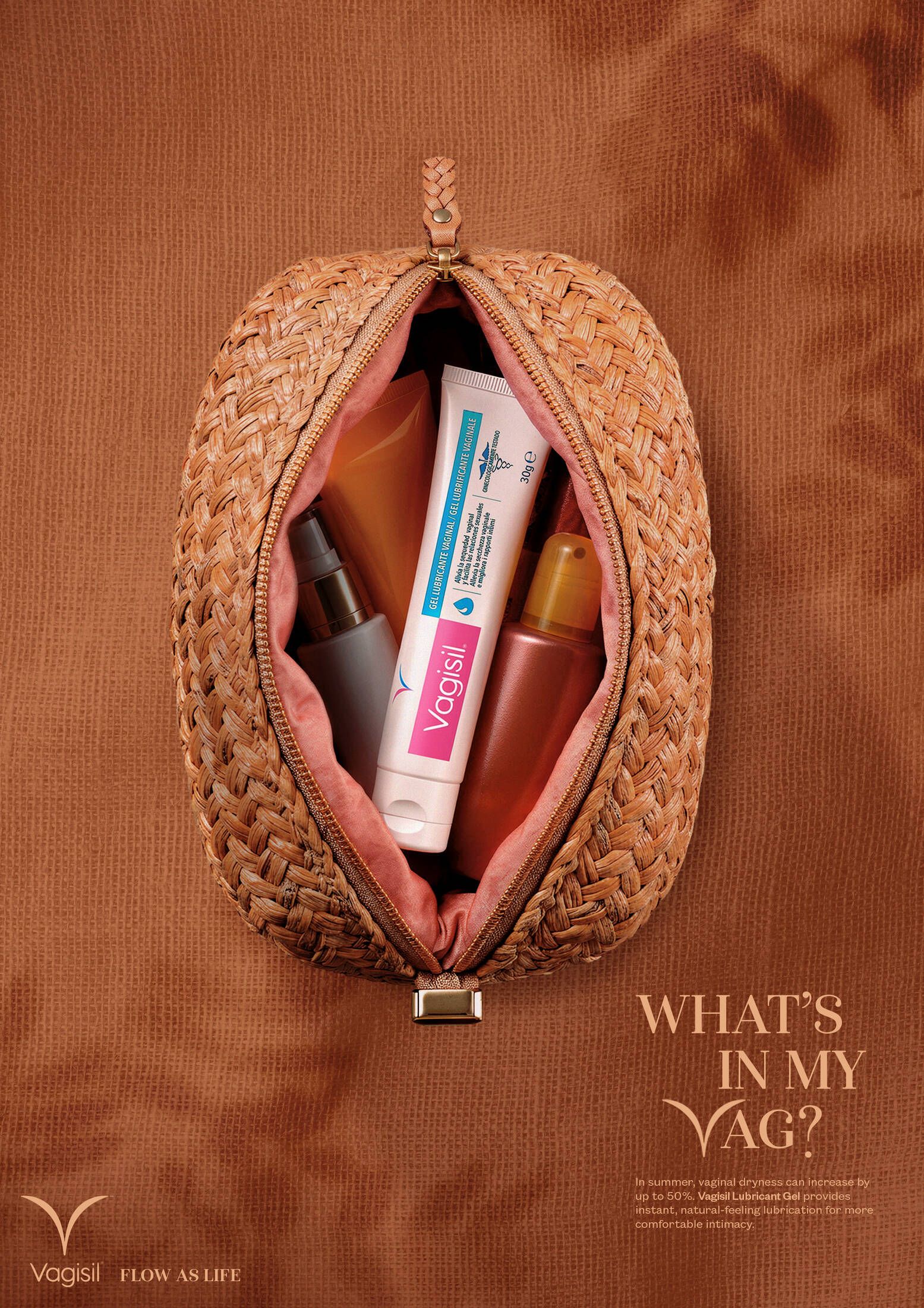 Vagisil billboard adverts for What's in my Vag campaign