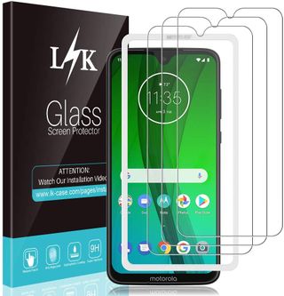 LK Tempered Glass Screen Protectors for Moto G7