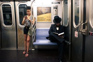 New yorkers on the subway