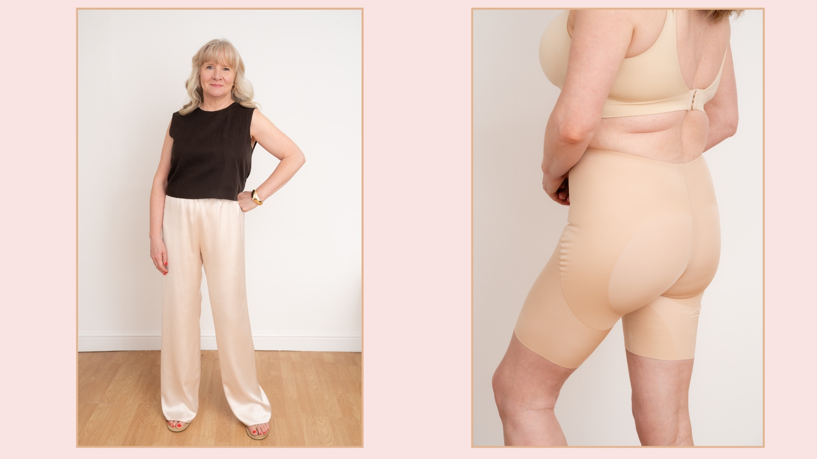 Julie Player wearing Heist shapewear