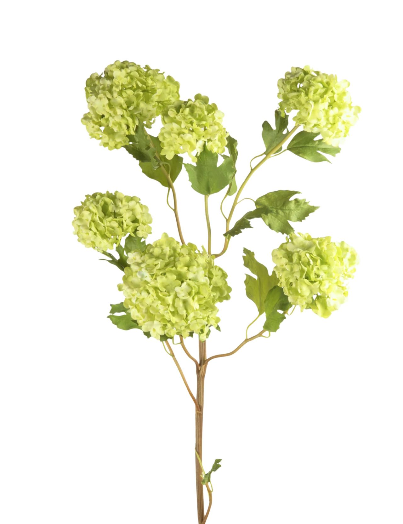 Faux Flowers Snowball Stem