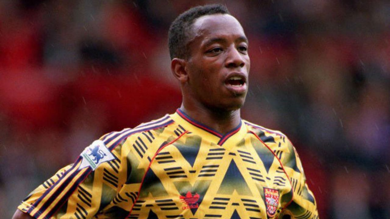 Ian Wright Arsenal bruised banana kit 1991