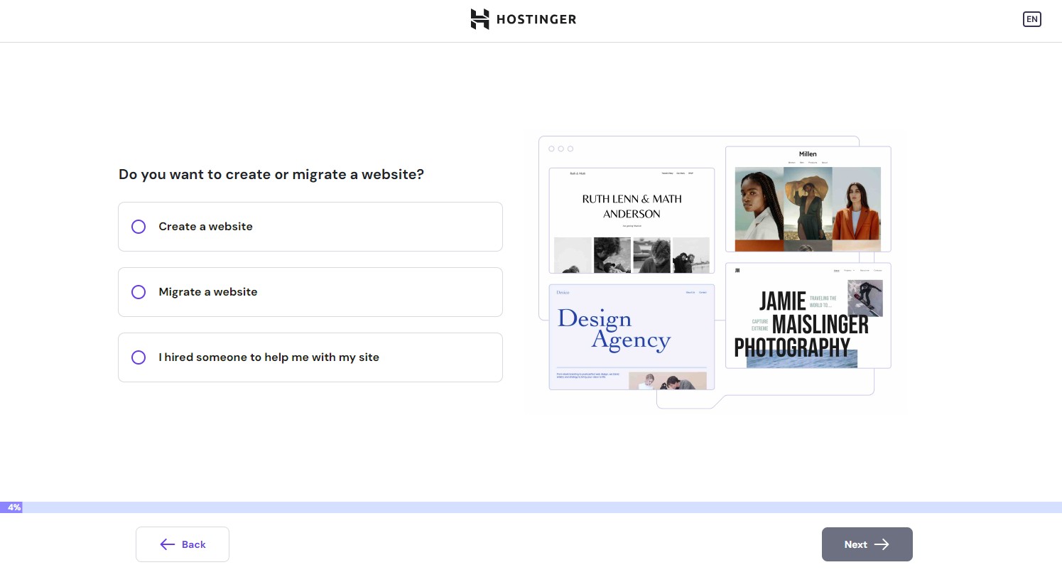 Hostinger set up questions