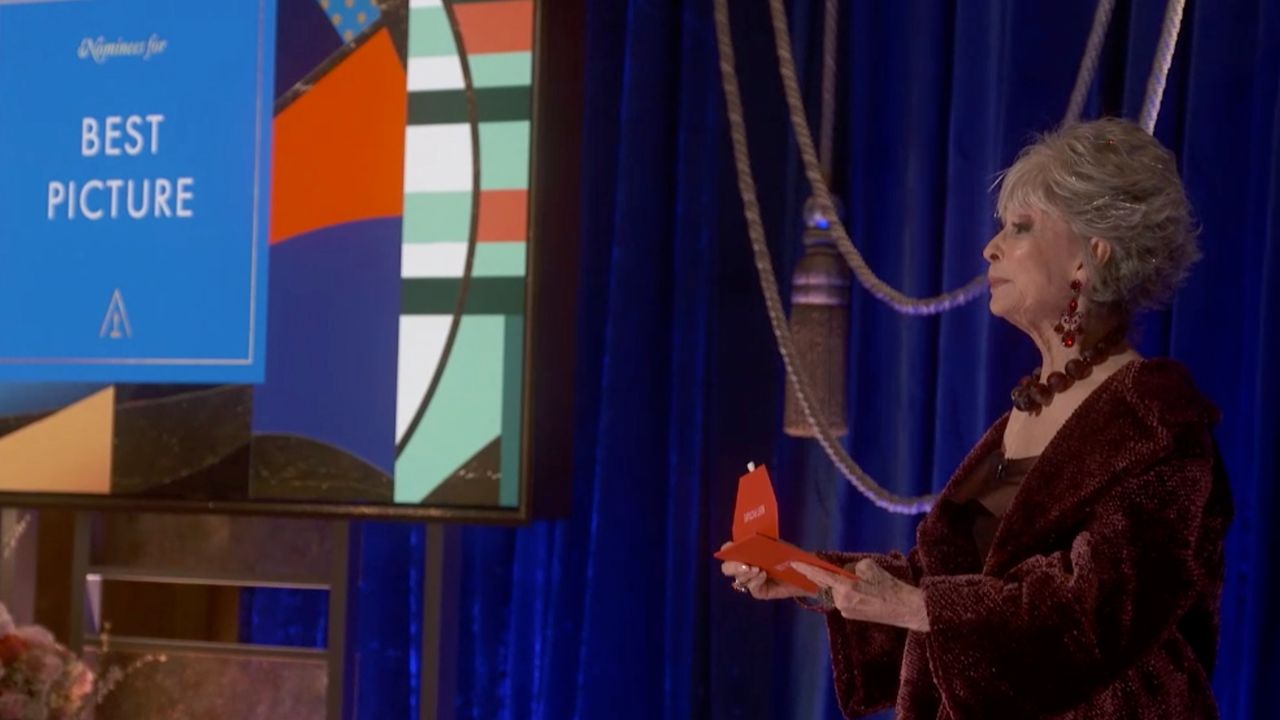 Rita Moreno presents the Oscar for best picture