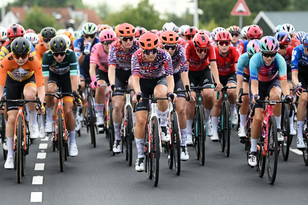 DORDRECHT NETHERLANDS AUGUST 13 Marit Raaijmakers of The Netherlands and Team Human Powered Health competes during the 3rd Tour de France Femmes 2024 Stage 2 a 679km stage from Dordrecht to Rotterdam UCIWWT on August 13 2024 in Dordrecht Netherlands Photo by Dario BelingheriGetty Images