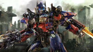 Optimus Prime posed for battle in Transformers: Dark of the Moon