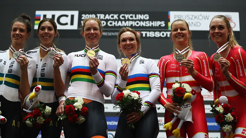 Kirsten Wild and Amy Pieters win the women's Madison at Track World Championships