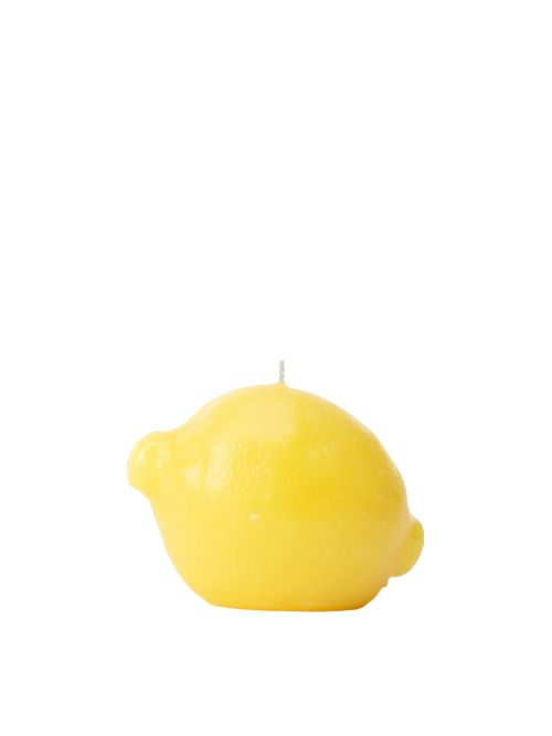 Lemon Shaped Unscented Candle