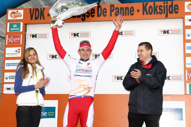 Alexander Kristoff (Katusha) is the new leader at De Panne.