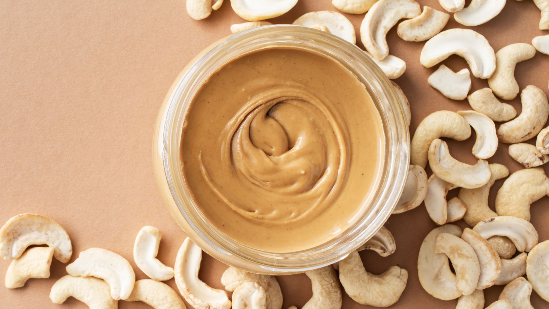Nut butters in glass jar
