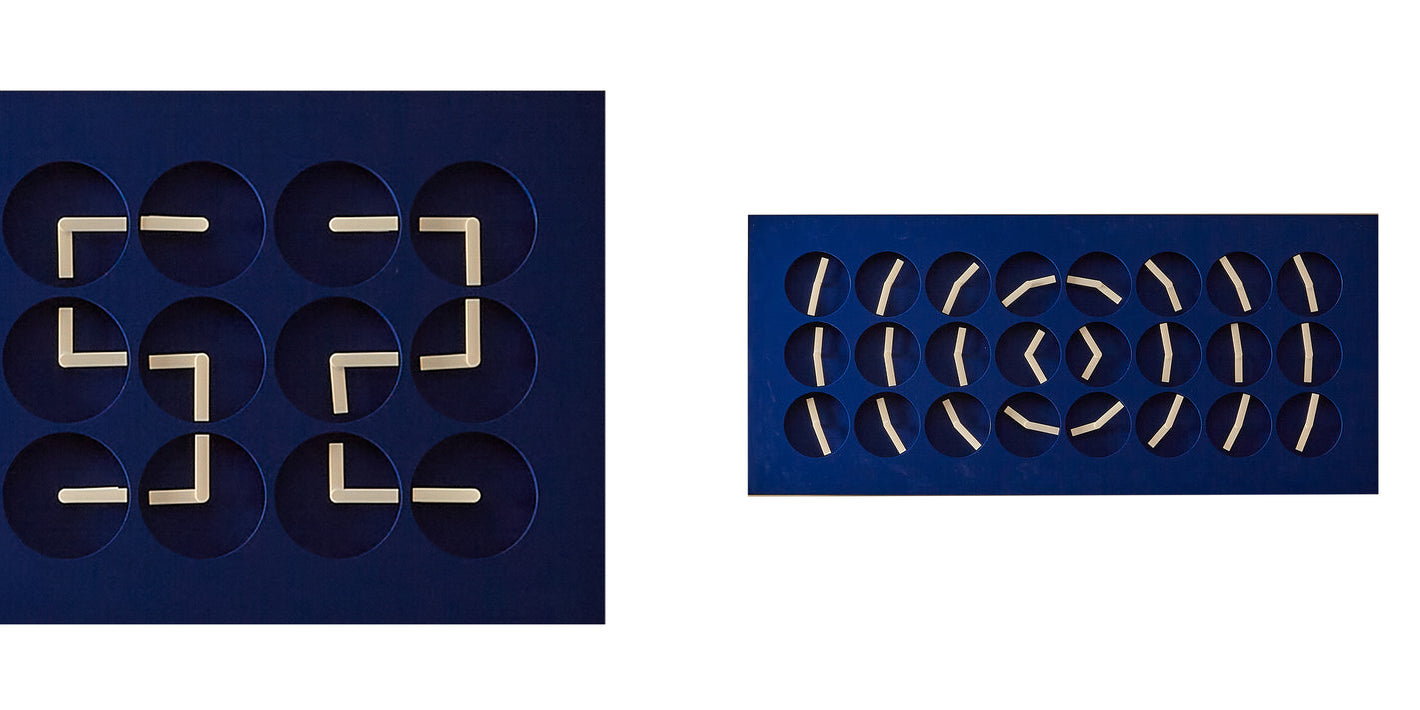 ClockClock 24 in Dada Blue by Kit Kemp Design Studio