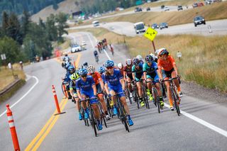 The group comes back together on stage 1 of the 2018 Colorado Classic Women's Race