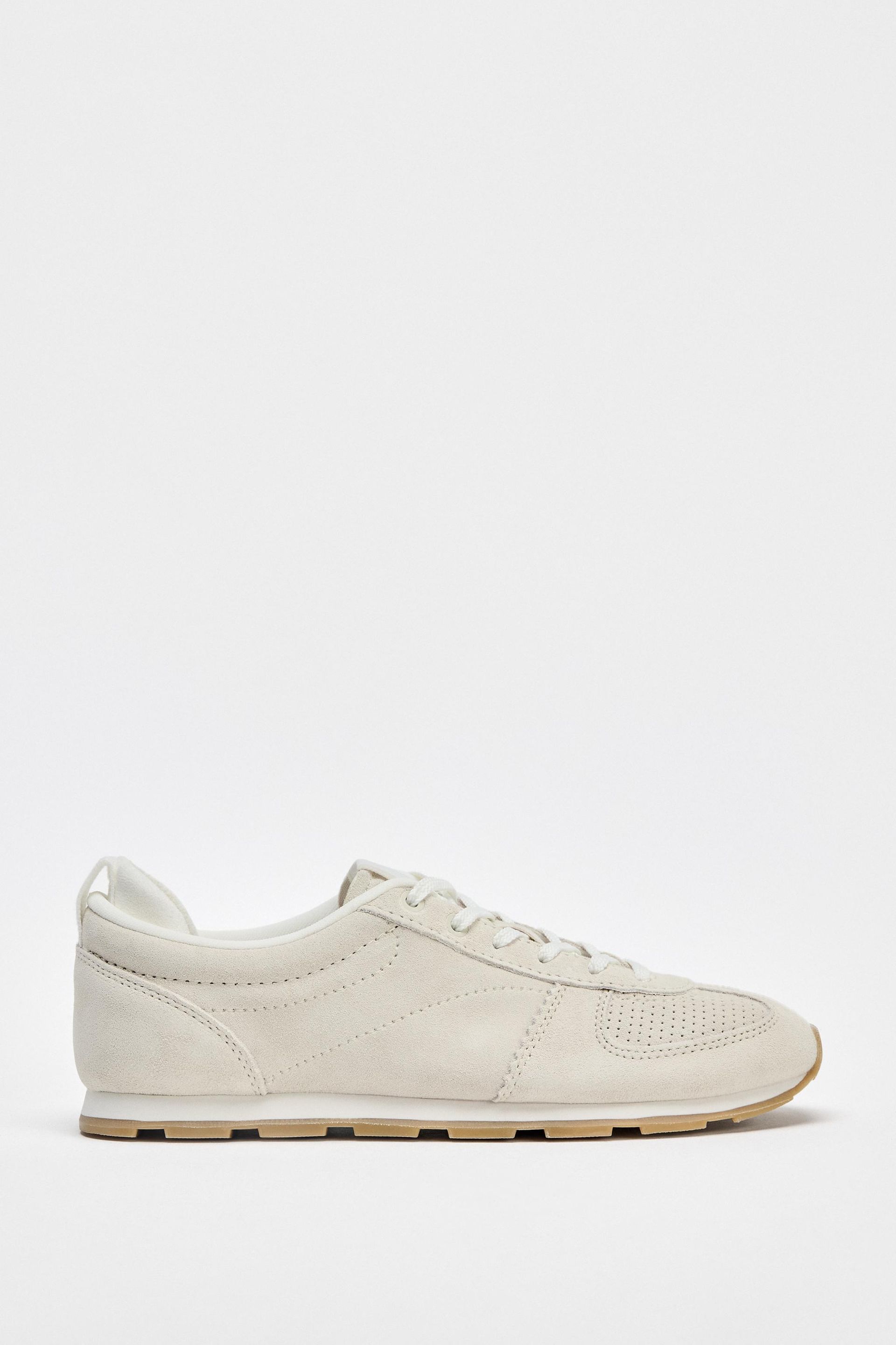 Split Leather Running Sneakers