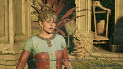 Avowed Cabin Fever side quest elf woman Dehengen asking for help with xaurips in her cabin