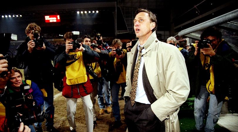 Johan Cruyff during his time as Barcelona boss