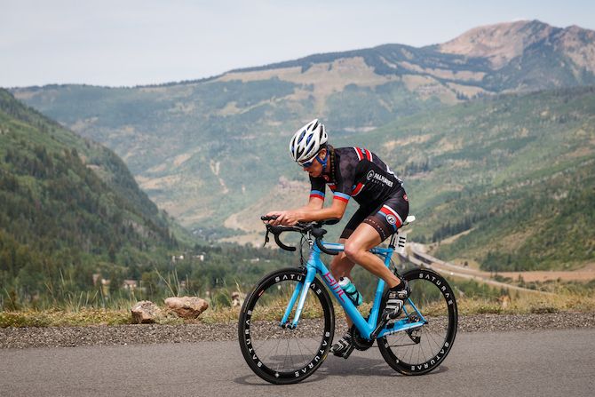 Jillian Bearden (Palmeres) 12th on the stage 2 time trial at the 2018 Colorado Classic Women's Race
