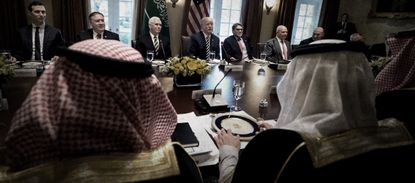 President Trump and Saudis.