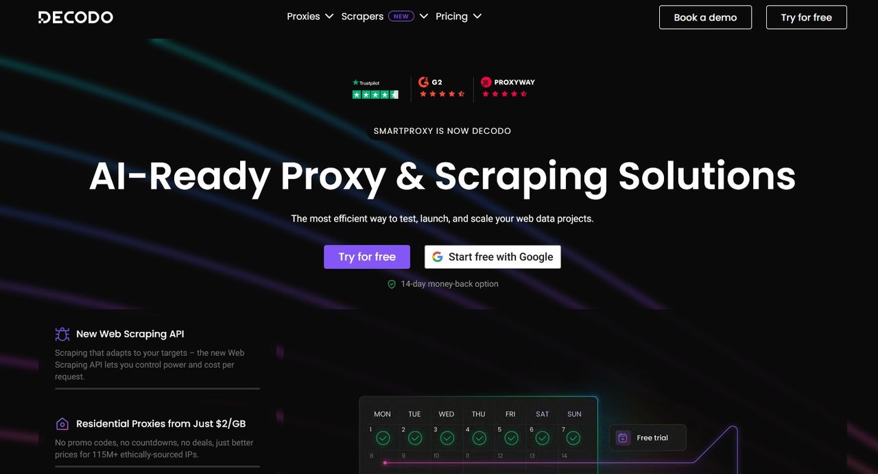 Decodo proxy service review