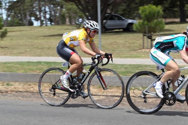 The race leader, Chloe Hosking (Total Rush)