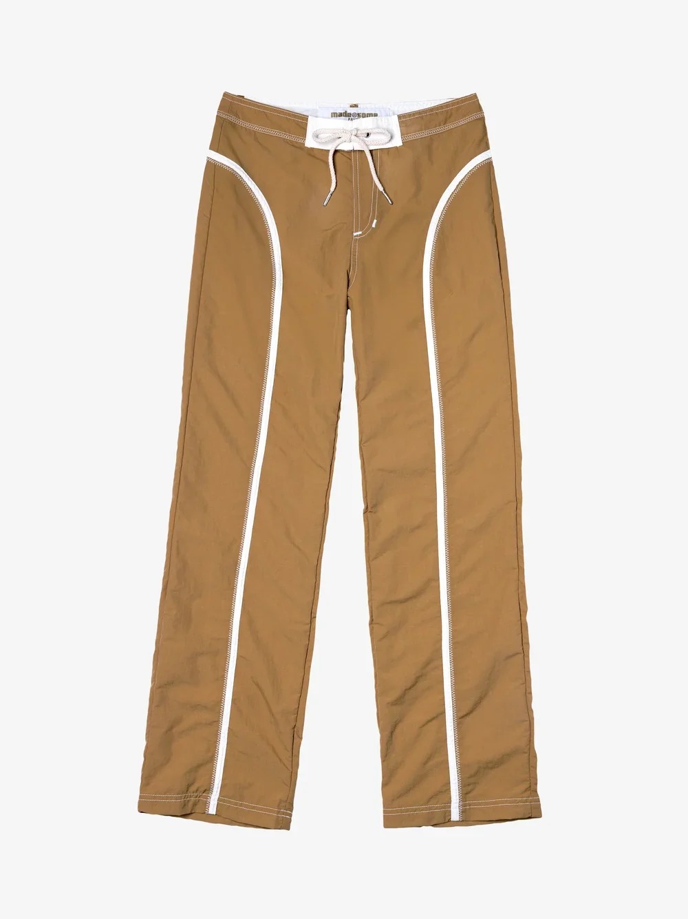 Madesome, Khaki and White Made Some Nylon Pants