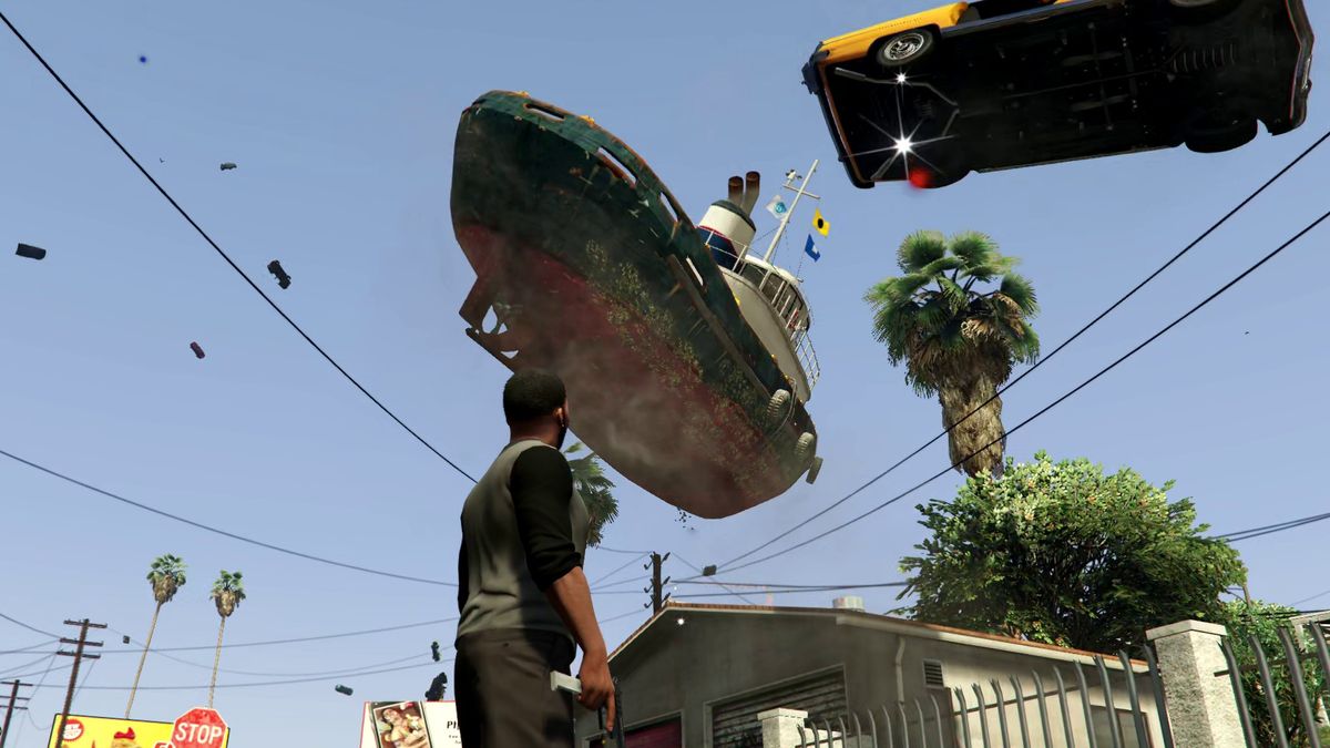 I can summon jumbo jets and boats from the sky in GTA 5 now, and I'll do it in the middle of crowded intersections if I want to