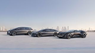 Audi's three 'Sphere' concept cars, Urbansphere, Grandsphere and Skysphere