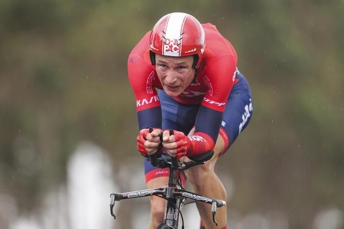 Will Clarke looked to struggle in today's conditions. Better things to come for this rider