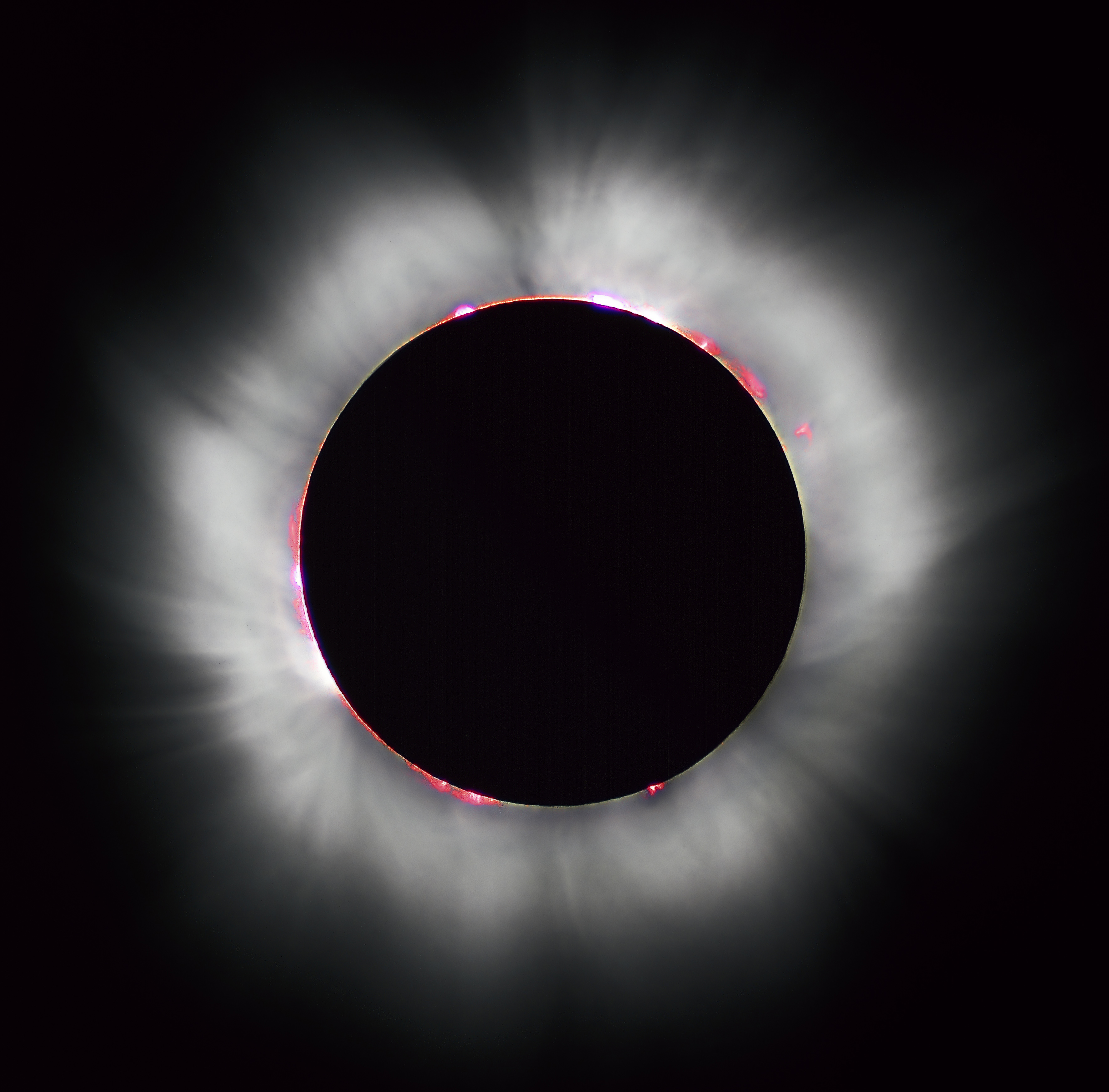 This is a picture of a solar eclipse. We would have used an actual photo of a black star, but there are no photos of black stars.